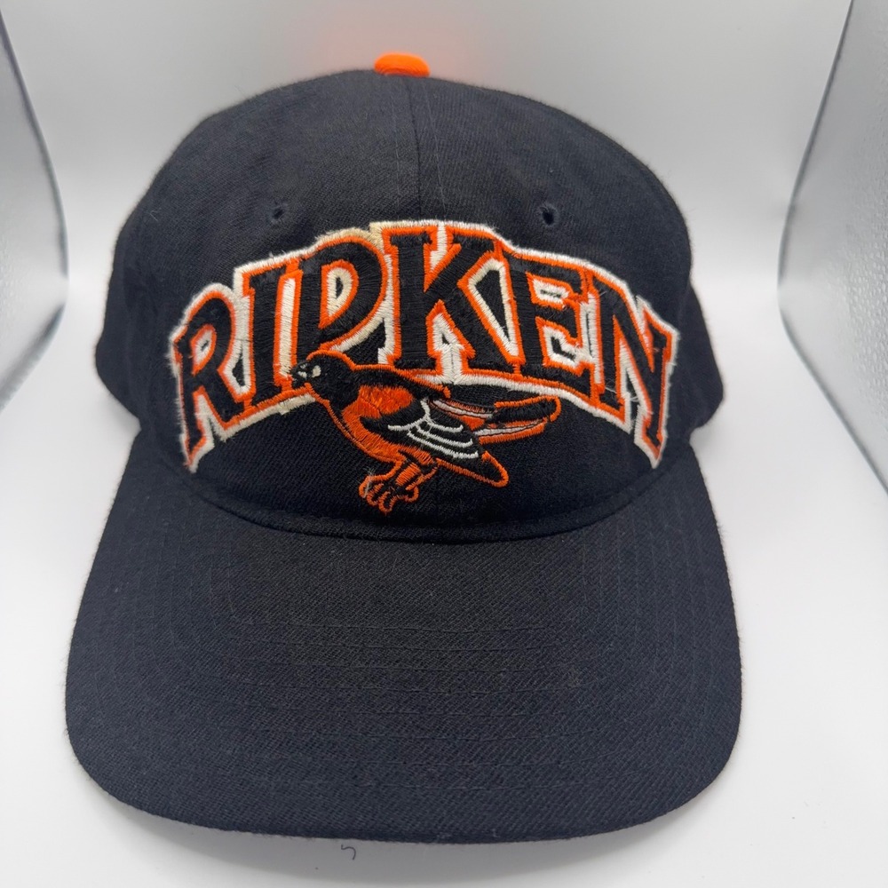 Vintage Cal Ripken Jr Baltimore Orioles Starter Snapback Hat Black Wool MLB‎ 8